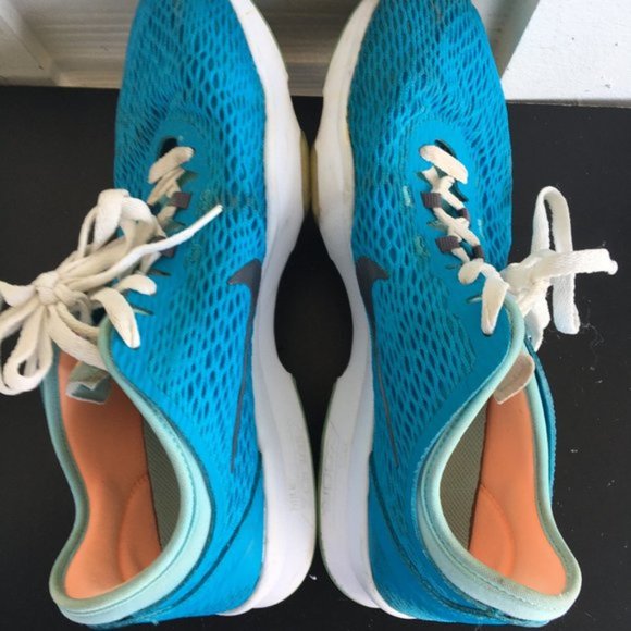 Nike Women's Zoom Fit Blue Lagoon/White Shoes Sneakers Size 9 - Picture 7 of 12
